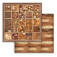 Stamperia Coffee and Chocolate Maxi Background 12x12 Inch Paper Pack (SBBL145)